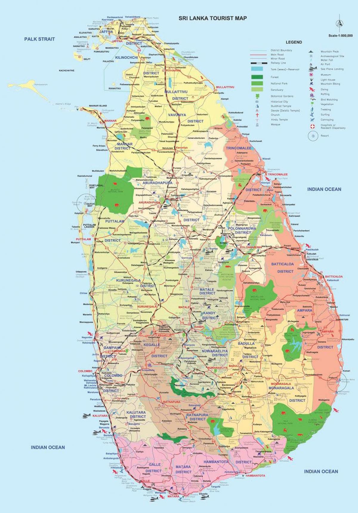 Sri Lanka ampara umdæmi kort