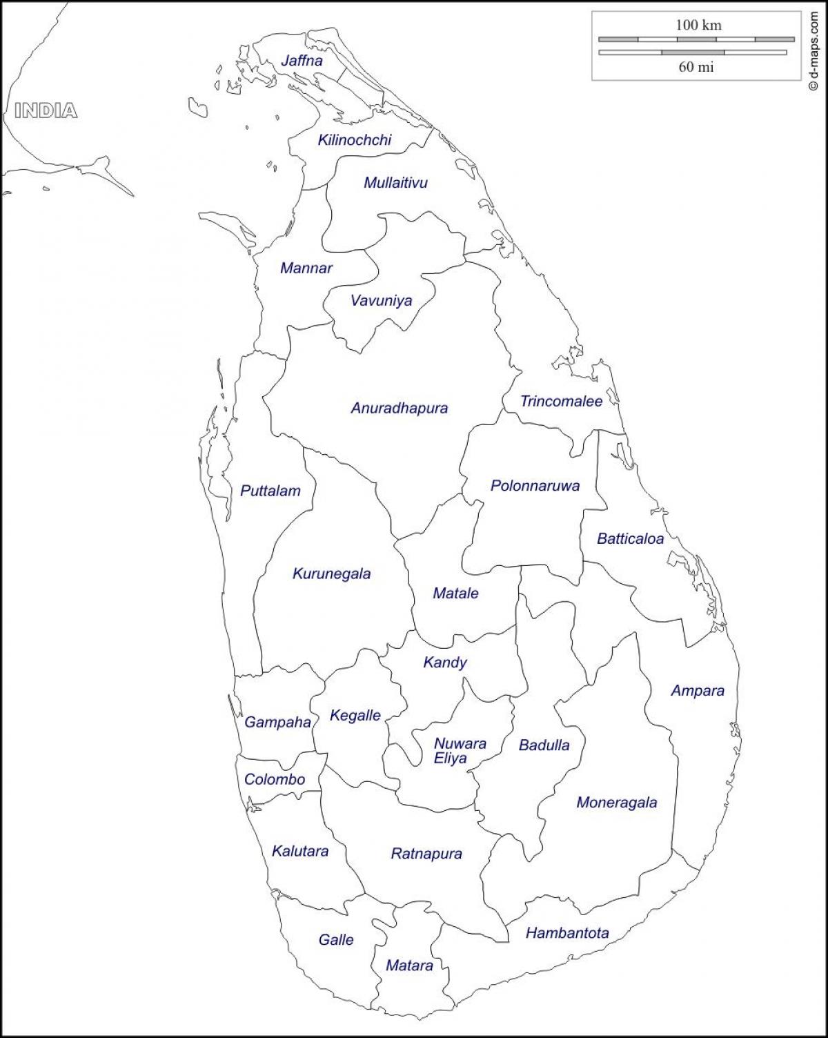 Sri Lanka teikna kort