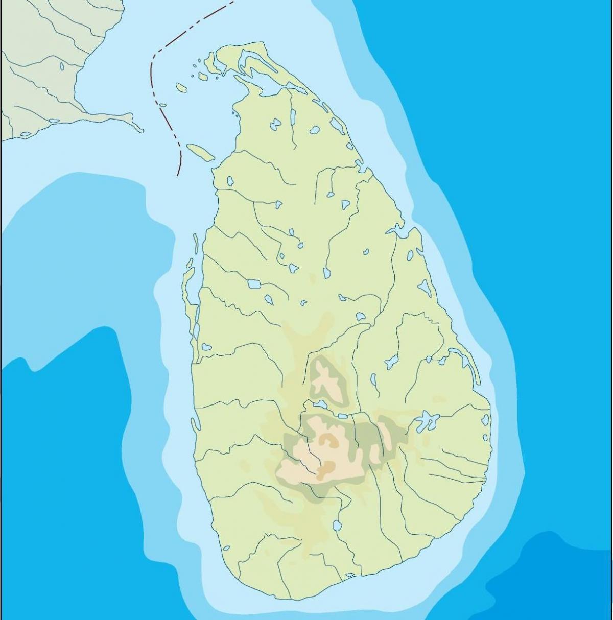 Sri Lanka vektor kort