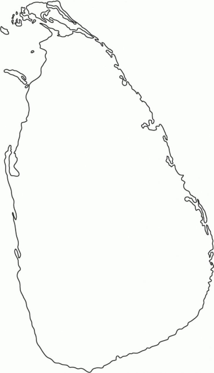 Sri Lanka tóm kort