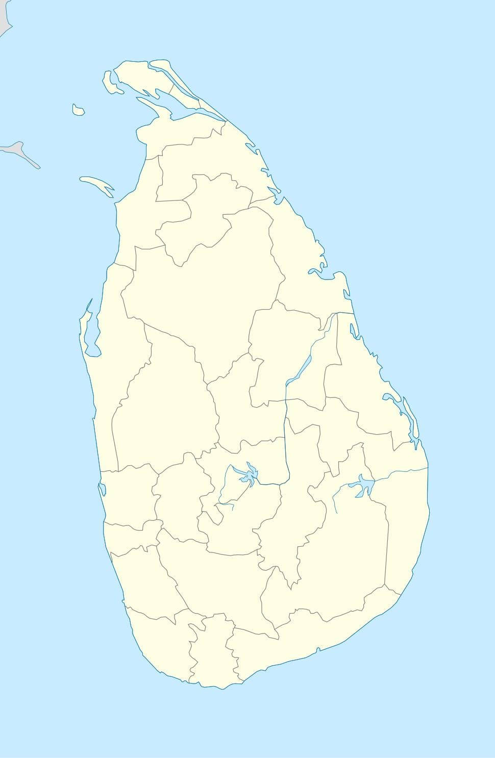 kort af Sri Lanka sviðsins secretariat