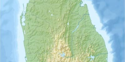 Kort af jörðinni kort Sri Lanka