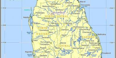 Sri Lanka lest net kort