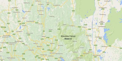 Kort af knuckles Sri Lanka