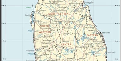 Sri Lanka rót kort
