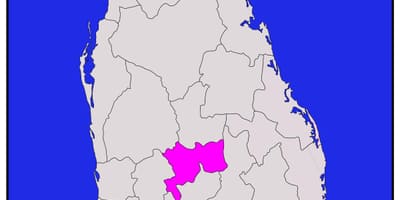 Nótt í Sri Lanka kort