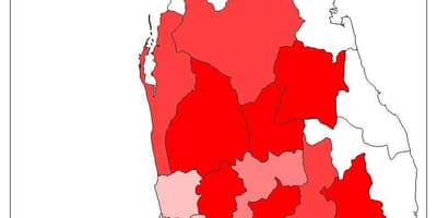 Sri Lanka íbúa kort