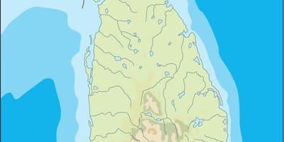 Sri Lanka vektor kort