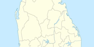 Kort af Sri Lanka sviðsins secretariat